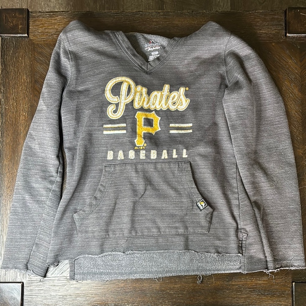 Pittsburgh Pirates - Cropped Pullover Hoodie - Juniors S